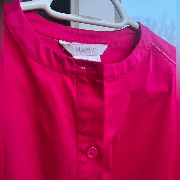 🆕 Max Mara Leisure Antique ROSE Leisure Sheree Drawstring Midi-Dress Cotton 8 - Picture 11 of 15